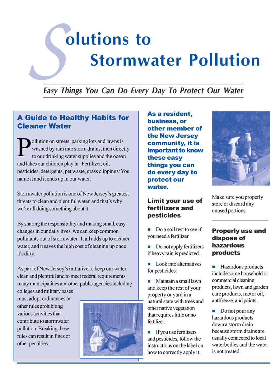 sOLUTIONS FOR STORM WATER