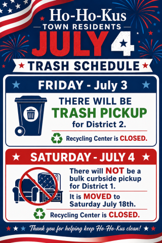 July 4 Trash Schedule