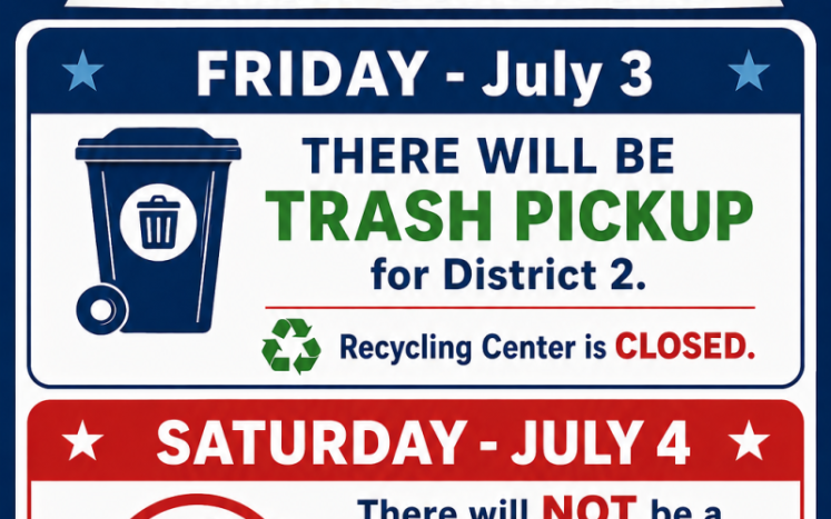 July 4 Trash Schedule